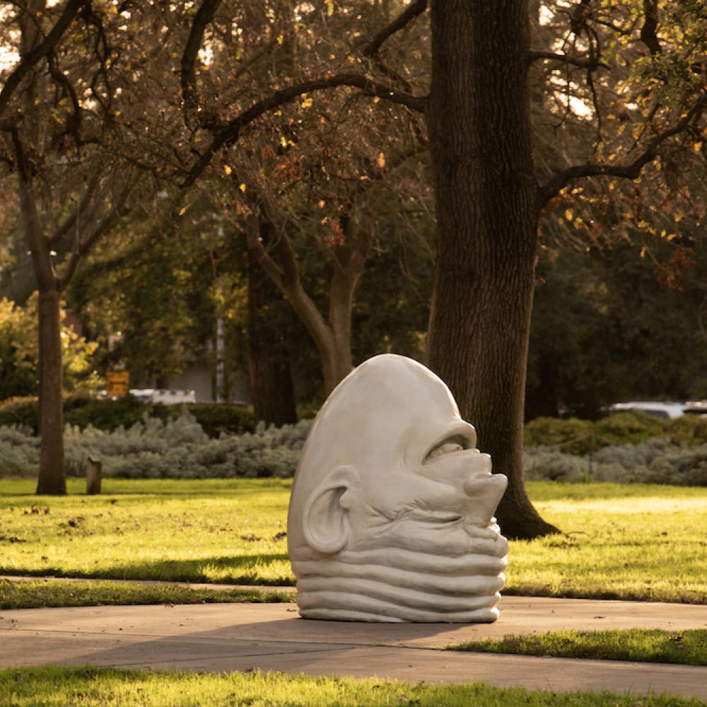 Robert Arneson’s Eye on Mrak sculpture at UC Davis